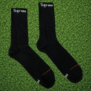 SUPREME BLACK 1 PAIR SOCK